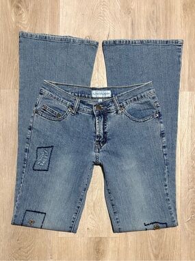 Alfredo Venini Lowrise Flare Jeans Women’s Size 5 Embroidered Vintage Y2K